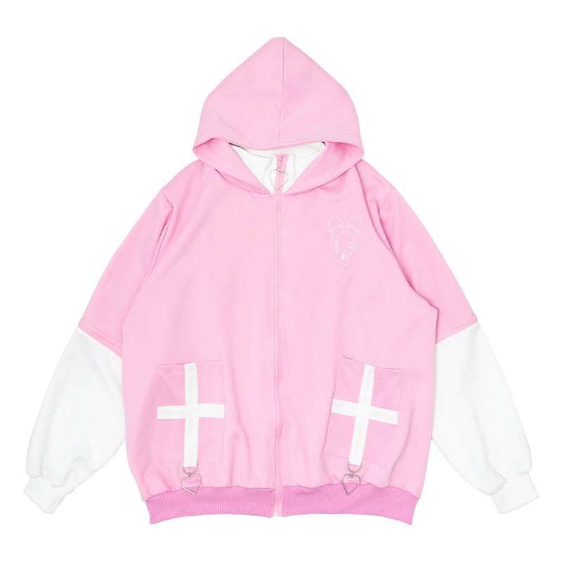 Felpa rosa ACDC RUG Menhera Chan – Zero Stigmata