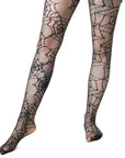 Poizen Industries - Collant Ragnatela - Web Weaver Tights Nero