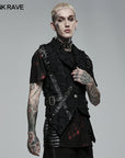 Punk Rave - Gilet asimmetrico gotico