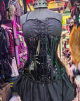 Corsetto underbust steccato in vinile Nero (sartoriale)