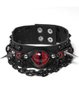 Punk Rave - Choker con occhio demoniaco