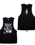 Rock Off Vest T-shirt - Slipknot: Album Splatter (Black) (Back Print)