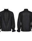 Camicia da uomo gotica con bottoni