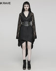 Punk rave Kimono con teschi
