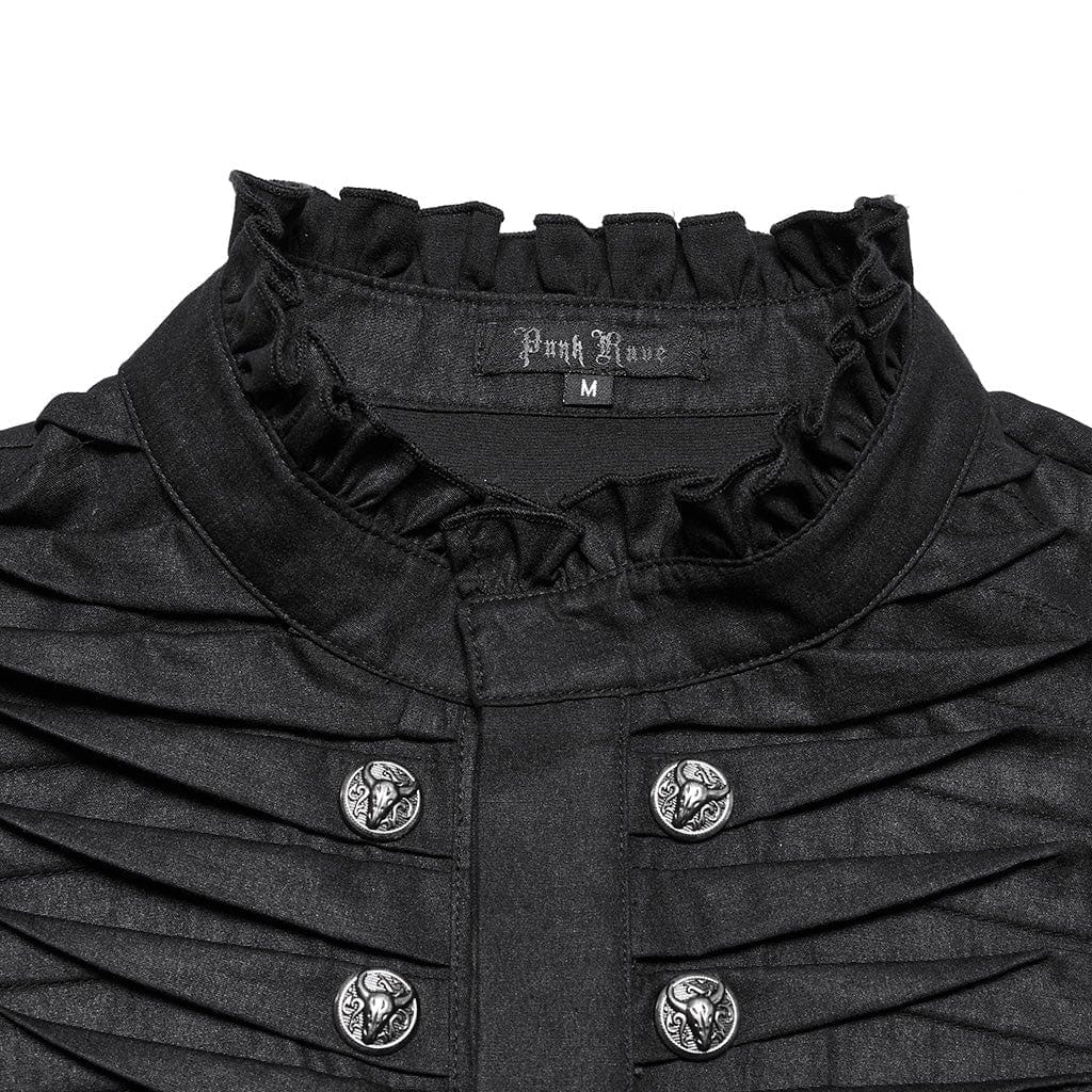 Camicia da uomo gotica con bottoni
