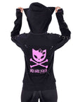 Bye Bye Kitty - BBK VOID Zip Hoodie - Black/Pink