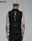 Punk Rave - Gilet asimmetrico gotico