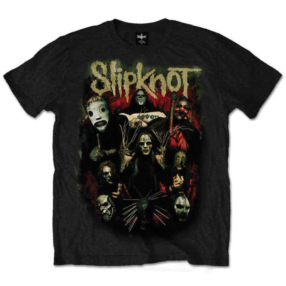 Rock Off T-shirt - Slipknot: Come Play Dying Back Print Nera