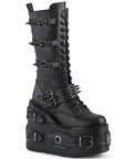 DEMONIACULT SWING 327 Black Vegan Leather