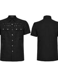 Punk rave - Camicia nera a maniche corte