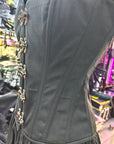Corsetto overbust cotone Nero steccato (sartoriale)
