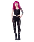 Vixxsin - Umbrae Leggings con lacci e borchie