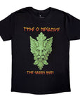Rock Off T-shirt - Type O Negative - Green Man (Black) (Back Print)