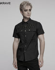 Punk rave - Camicia nera a maniche corte