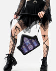 RESTYLE BORSA A TRACOLLA RICAMO AURORA BOREALE