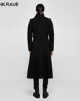 Punk RAVE - Cappotto Militare lungo nero