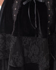 Poizen Industries - Nerissa Short Gothic Dress Black
