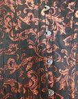 Corsetto Underbust Damascato Nero e Rosso (Sartoriale)