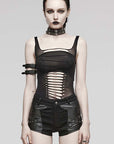 Punk rave - Maia Slashed Tank Top
