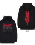 Rock Off Felpa - Slipknot Unisex Pullover Hoodie: Choir (Black) (Back Print)