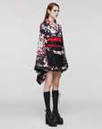 Punk rave - Kimono stile Giapponese Floreale