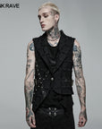 Punk Rave - Gilet asimmetrico gotico
