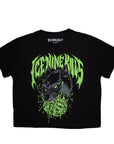 Rock Off Crop Top - Ice Nine Kills : Wolf (Black)