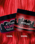 XL 250 ml size Attitude Hair Dye - Tinta per capelli Vampy, vegana, cruelty-free