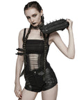 PUNK RAVE BORSA A TRACOLLA CON BORCHIE APOCALYPTIC WASTELAND PUNK