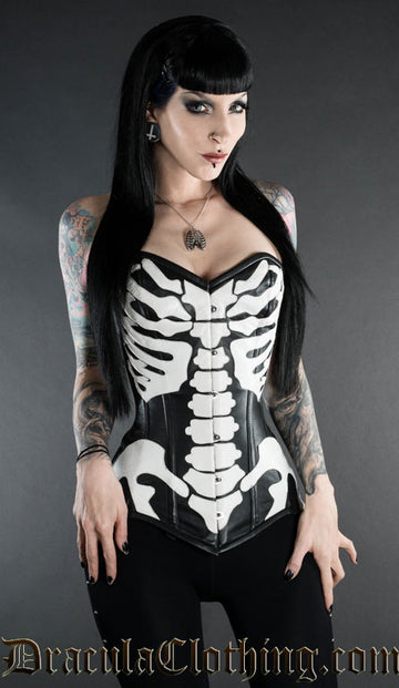 Dracula clothing corsetto scheletro