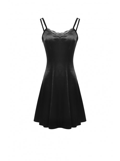 Velvet Winged Dress
