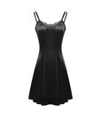 Velvet Winged Dress