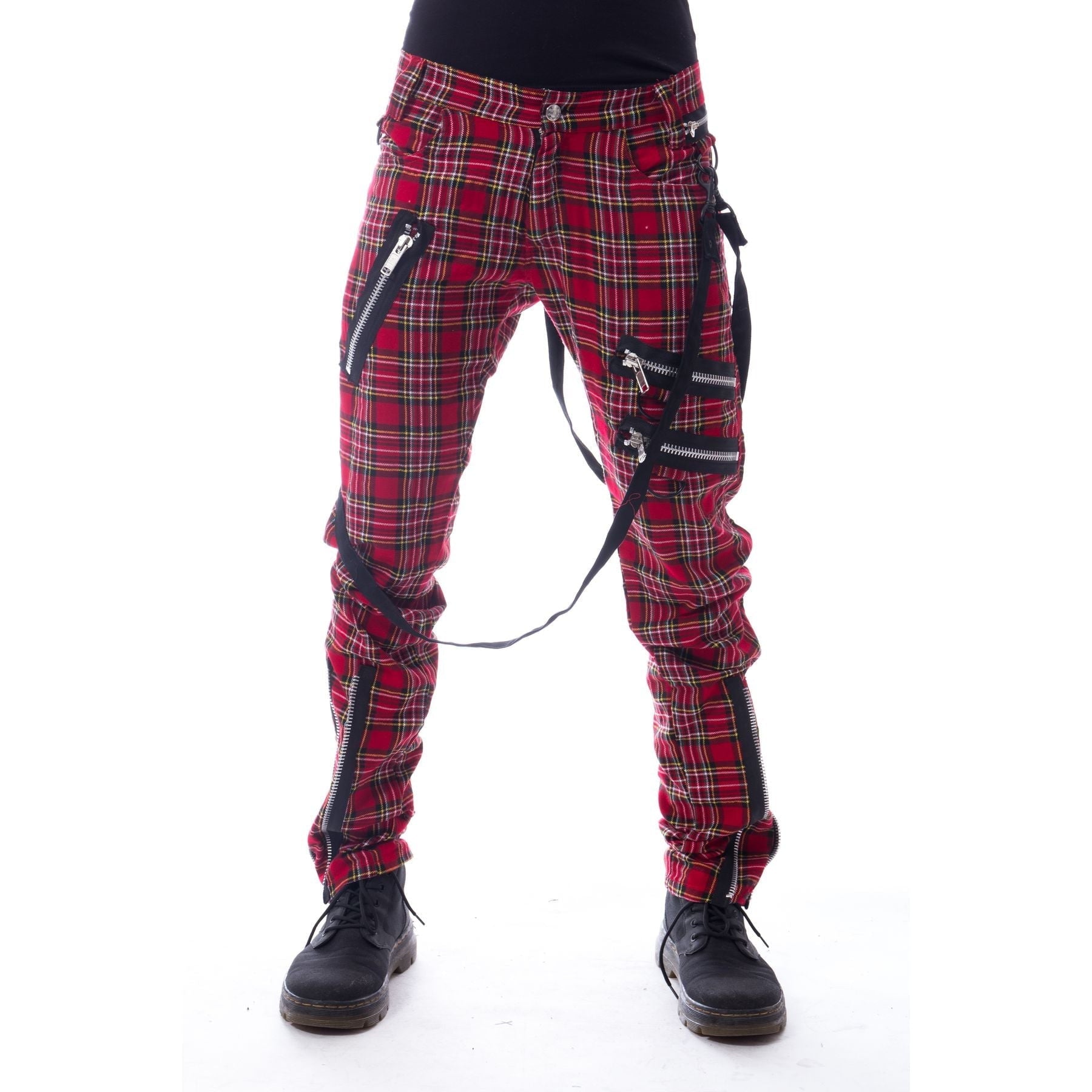 VINCENT PANTS - RED TARTAN
