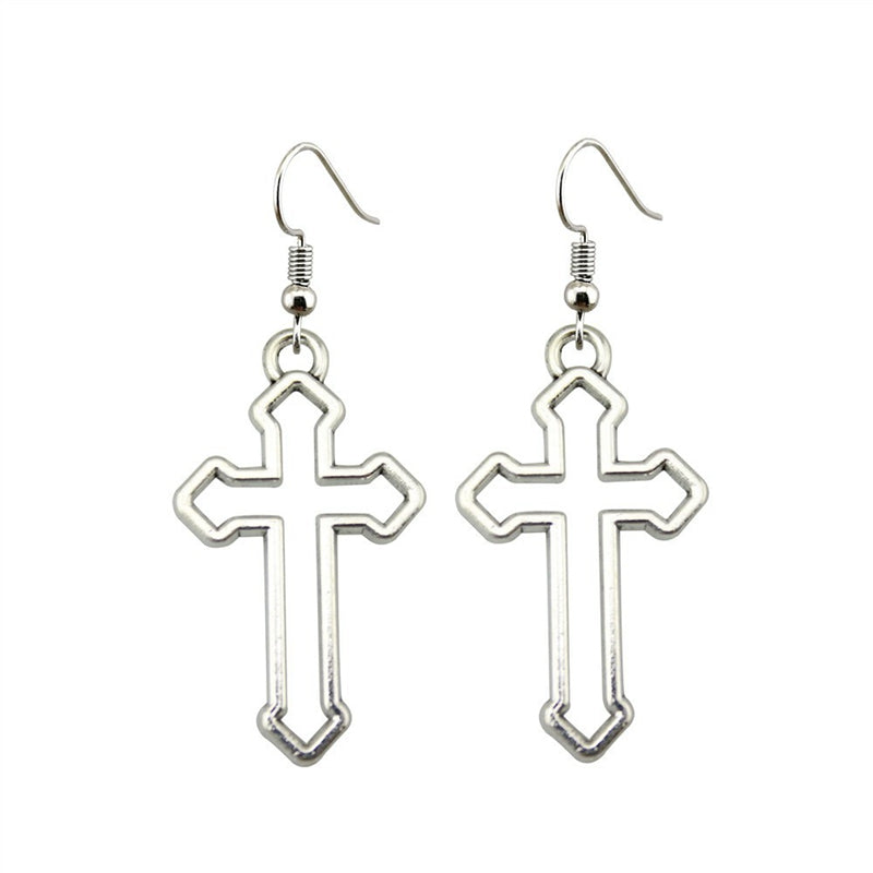 Orecchini croci Empty colore argento