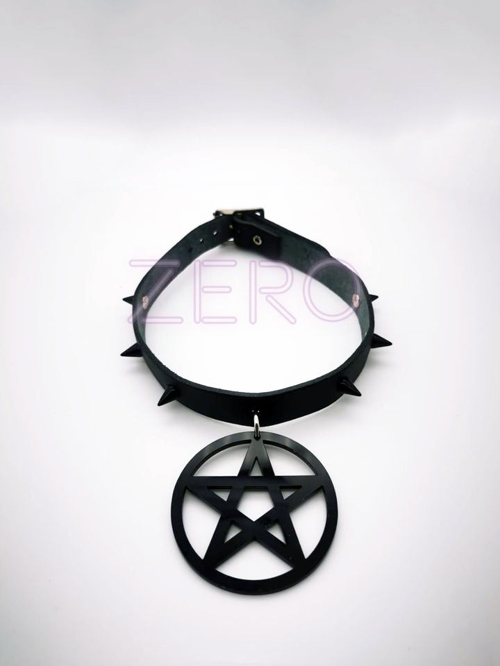 Custom Choker Black Star