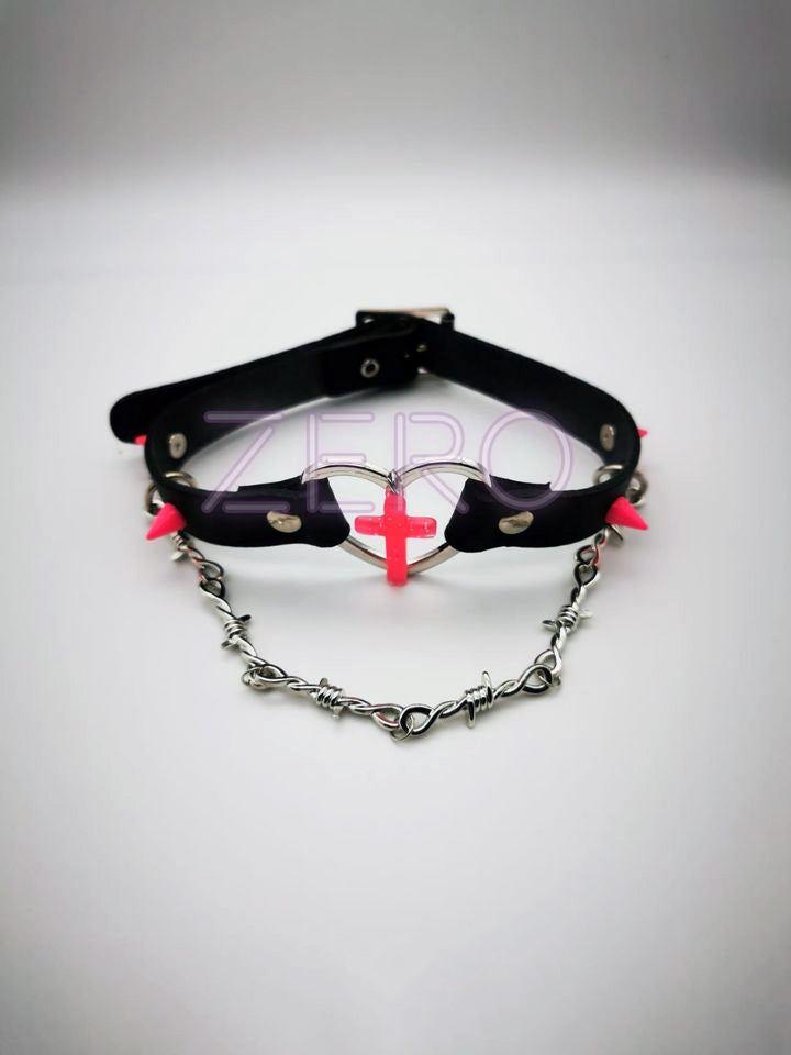 Custom Choker Red Cross
