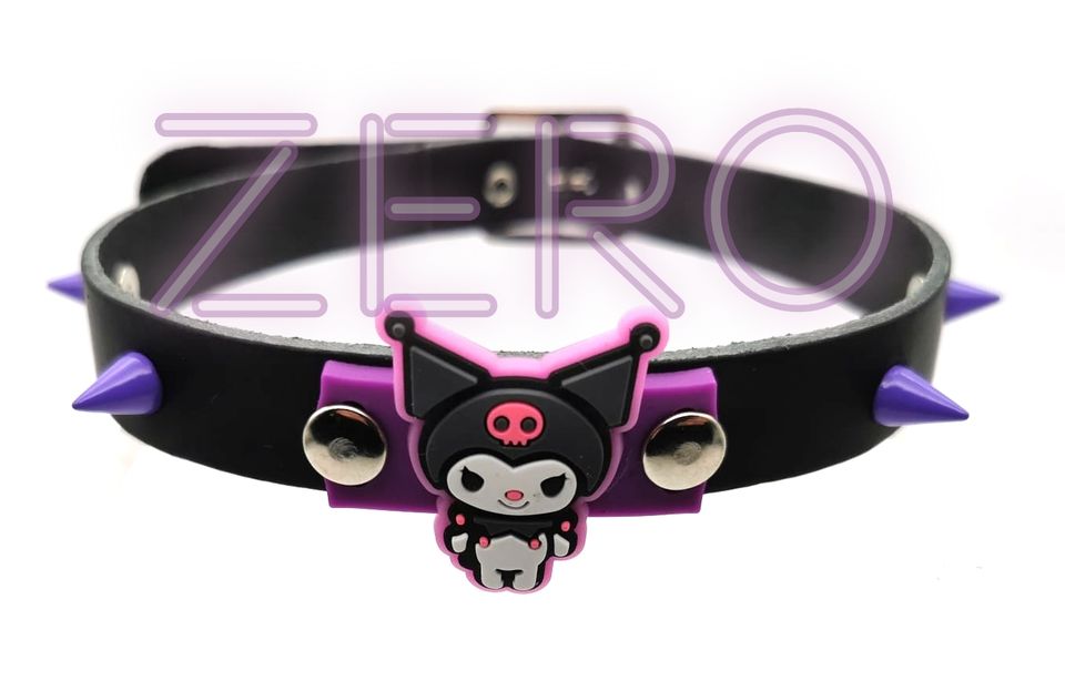 Custom Choker Kuromi Black & Purple