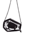 KREEPSVILLE 666 BORSA A FORMA DI BARA CON OSSA E SCHELETRI