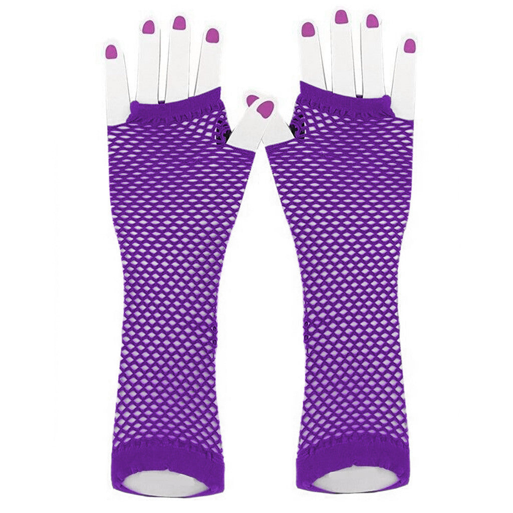 Guanti a rete lunghi Purple