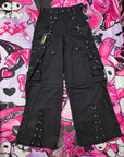 Pantaloni cargo cybergoth nero