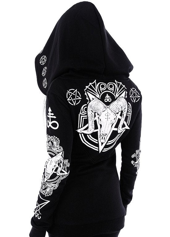 Migliore versione 25ss Anarchy Logo stampato felpa con cappuccio Migliore versione 25ss Anarchy Logo stampato felpa con cappuccio
