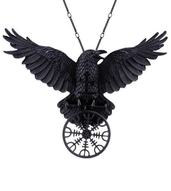 Collana Crow & Runes