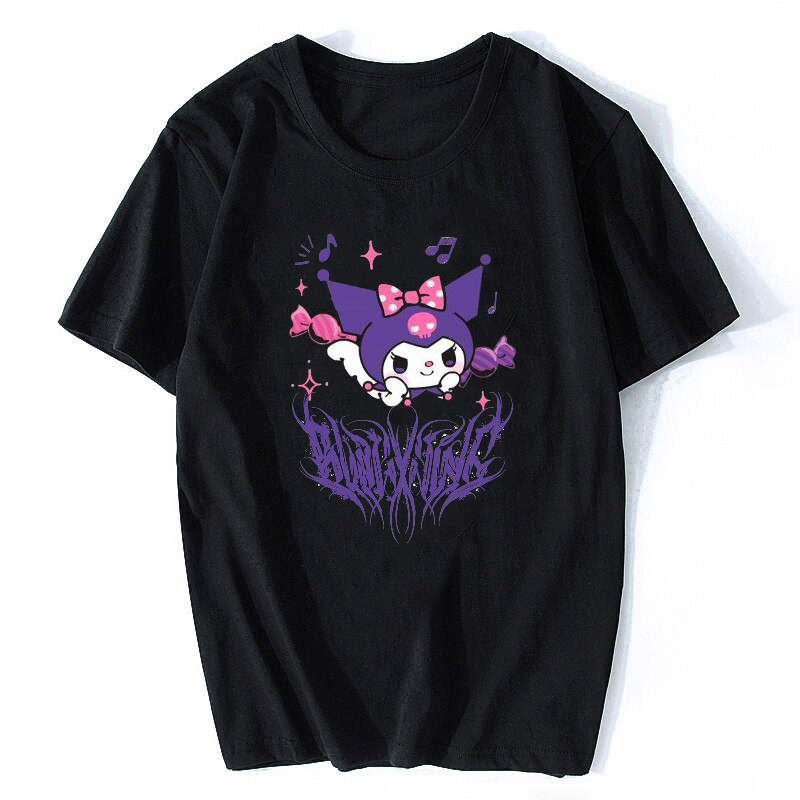 T-shirt Unisex Kuromi Relax Purple