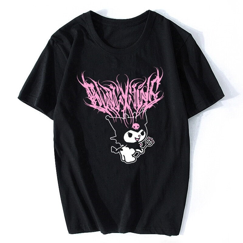 T-shirt Unisex Kuromi Evil Smile