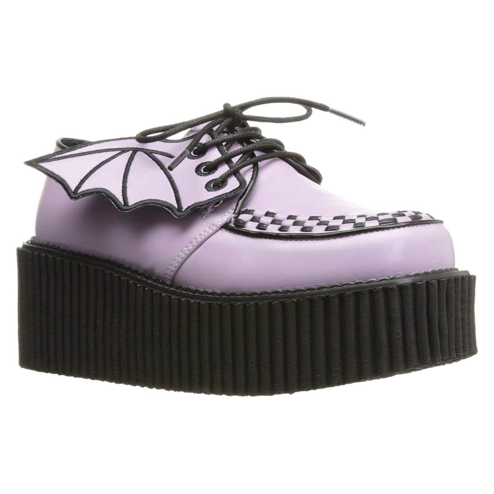 DEMONIACULT CREEPER-205 Lavander Vegan Leather