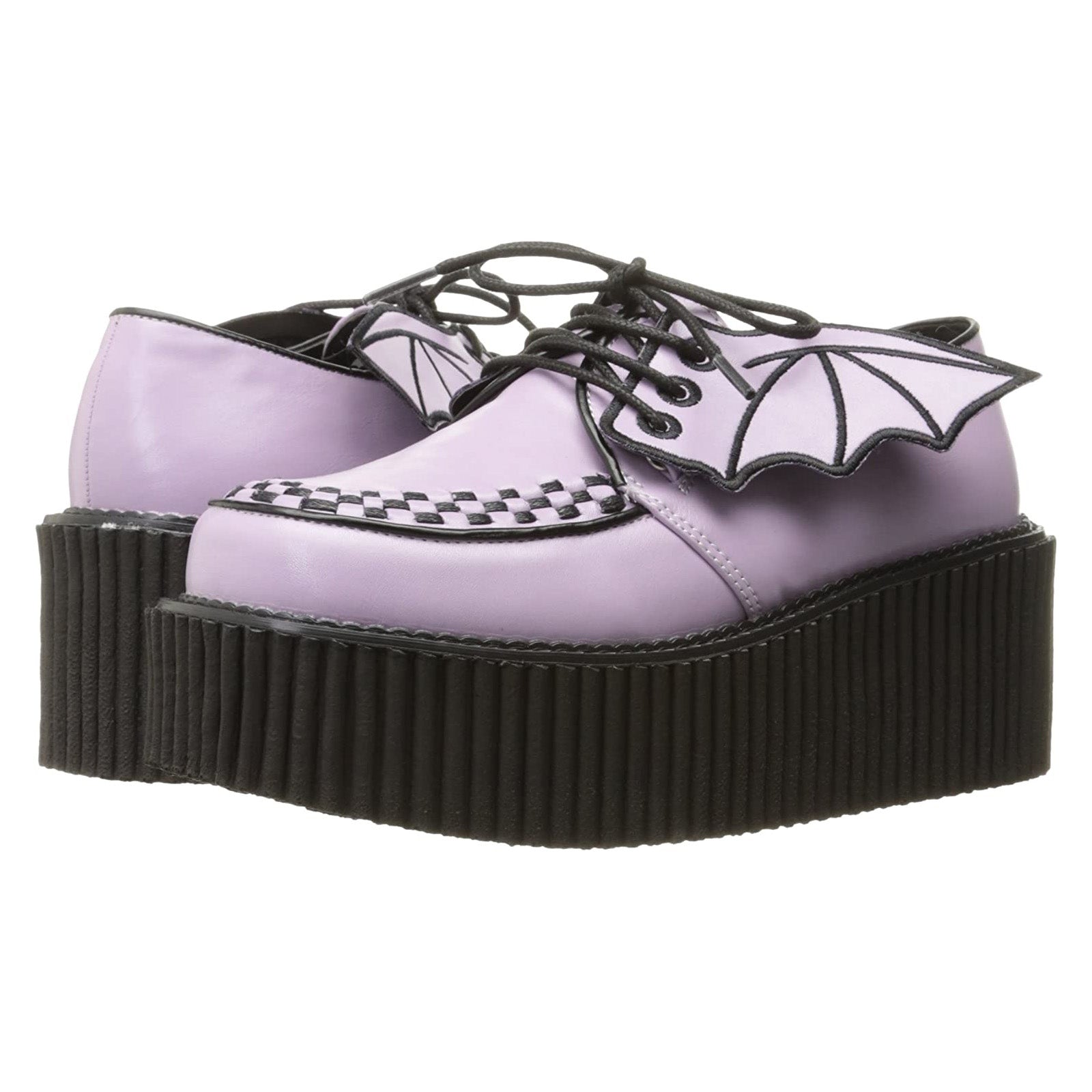 DEMONIACULT CREEPER-205 Lavander Vegan Leather