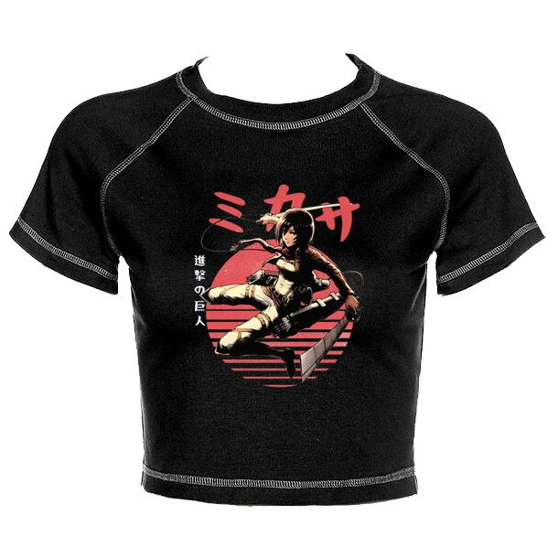 Crop Top Attack On Titan Mikasa