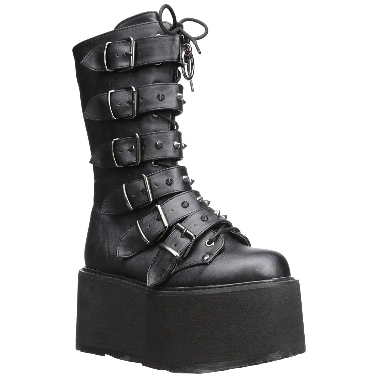 DEMONIACULT DAMNED 225 Black Vegan Leather