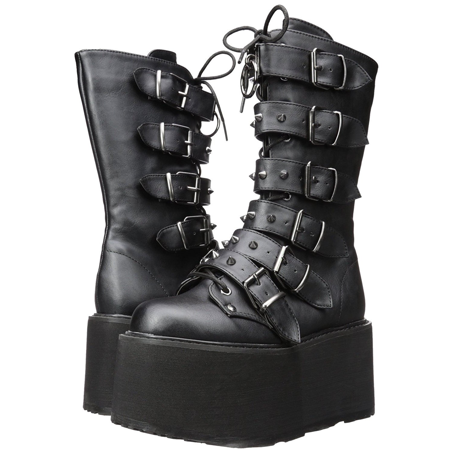 DEMONIACULT DAMNED 225 Black Vegan Leather