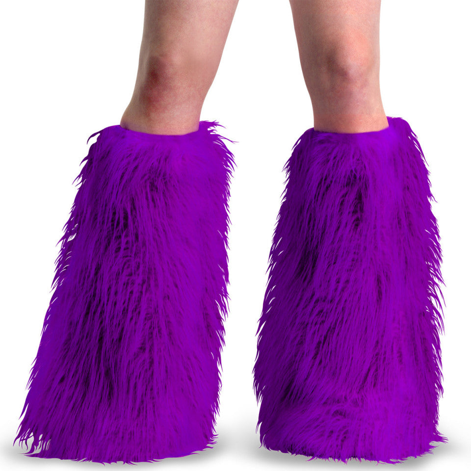 Scaldamuscoli Yeti Purple Faux Fur